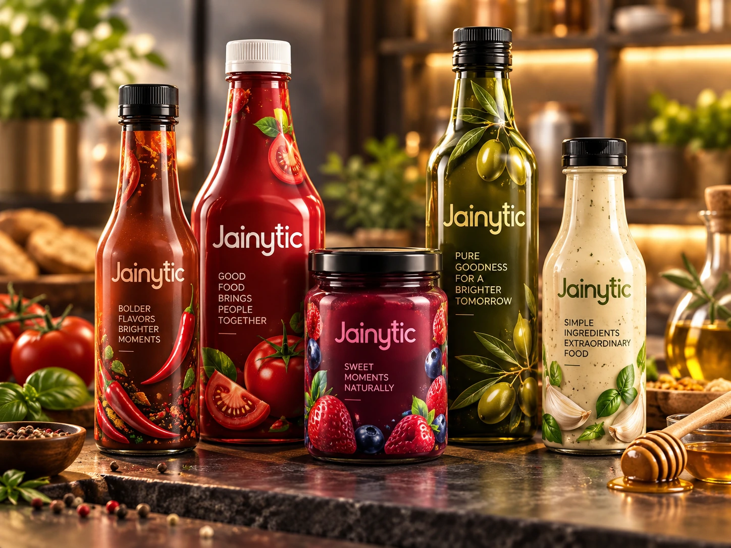 Shrink sleeves for food and condiments