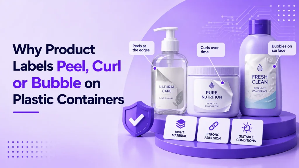 Why Product Labels Peel, Curl or Bubble on Plastic Containers