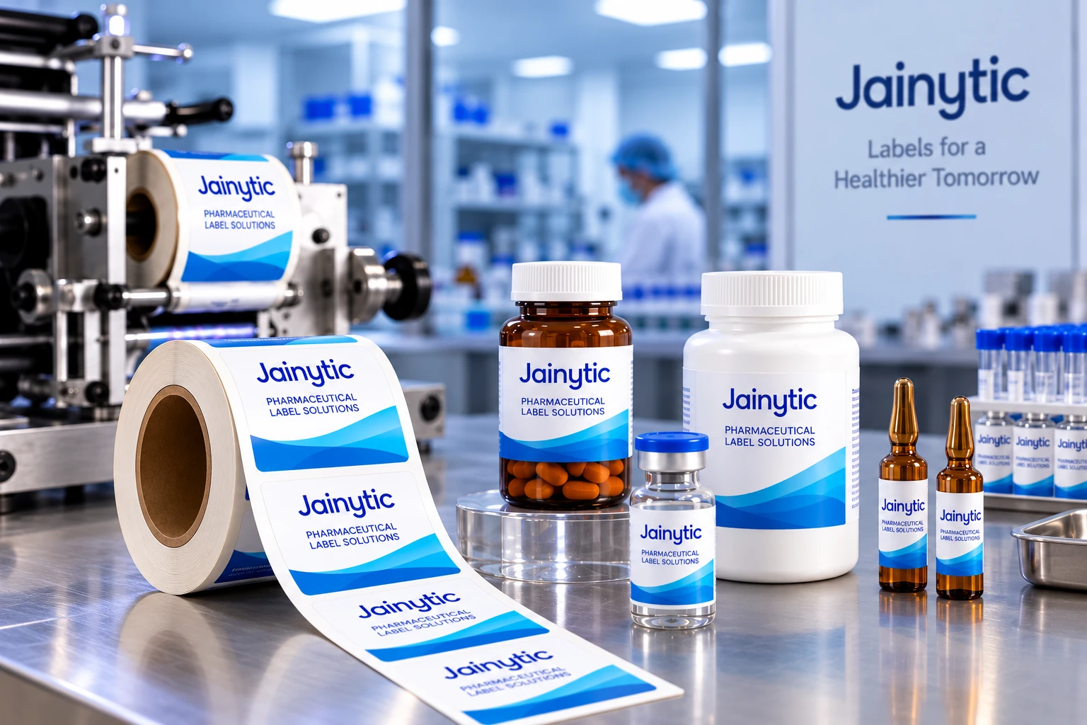 Pharmaceutical self-adhesive labels